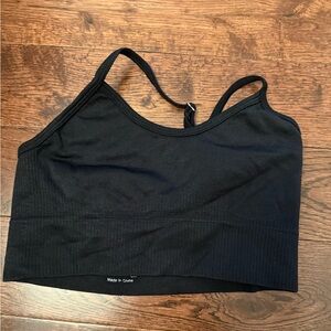 Black Women's Gym Top